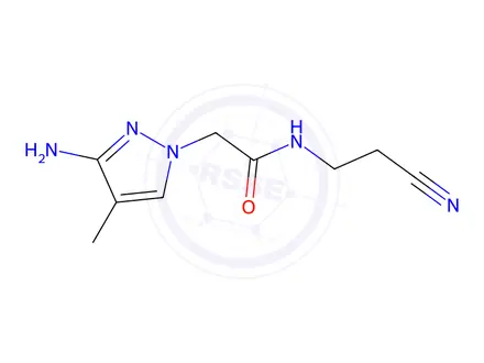 Chemical structure of 2-(3-Amino-4-methyl-1h-pyrazol-1-yl)-N-(2-cyanoethyl)acetamide