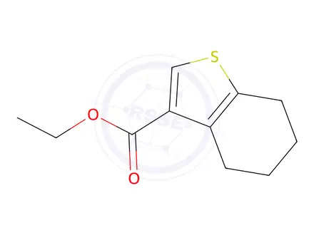 Chemical structure of Ethyl 4,5,6,7-Tetrahydrobenzothiophene-3-carboxylate