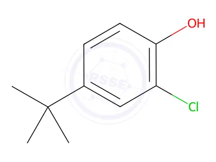 Chemical structure of 4-Tert-Butyl-2-Chlorophenol