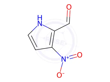Chemical structure of 1H-Pyrrole-2-carboxaldehyde,3-nitro-