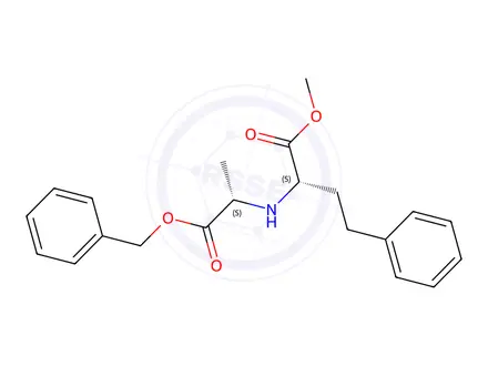 Chemical structure of 2-(((S)-1-(Benzyloxy)-1-oxopropan-2-yl)amino)-4-phenylbutanoic Acid (S)-Methyl Ester