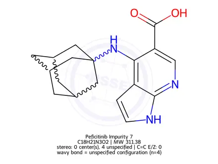 Chemical structure of Peficitinib Impurity 7