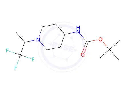 Chemical structure of Tert-butyl (1-(1,1,1-trifluoropropan-2-yl)piperidin-4-yl)carbamate
