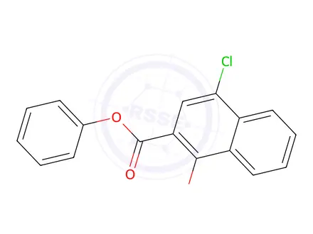 Chemical structure of Phenyl 4-chloro-1-hydroxy-2-naphthoate
