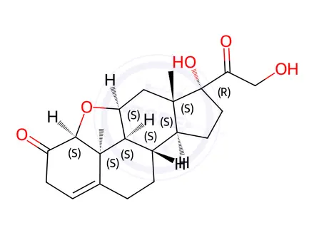 Chemical structure of Prednisone Impurity 33