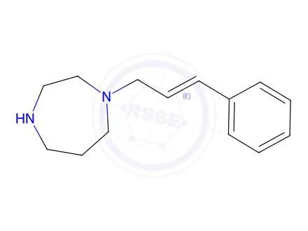Chemical structure of 1-[(2E)-3-phenylprop-2-en-1-yl]-1,4-diazepane