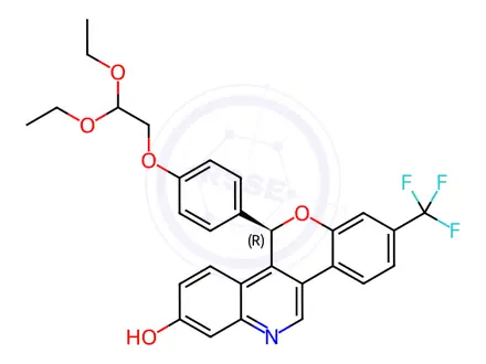 Chemical structure of Imlunestrant Impurity 62
