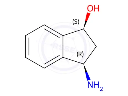 Chemical structure of (1S,3R)-3-Amino-2,3-dihydro-1H-inden-1-ol