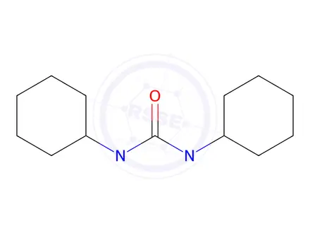Chemical structure of 1,3-dicyclohexylpyrimidine-2,4,6(1H,3H,5H)-trione