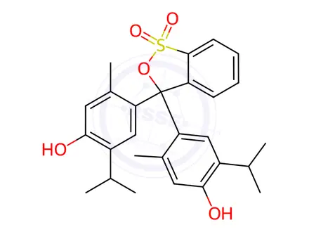 Chemical structure of Thymol Impurity 31 (Thymol Blue)
