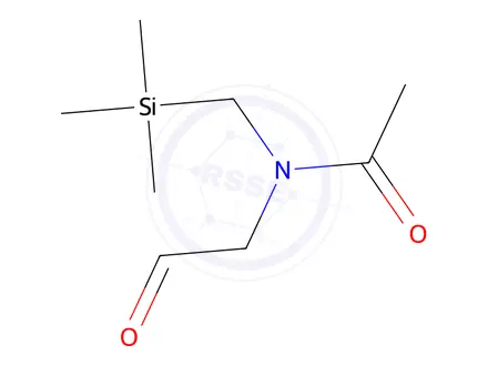 Chemical structure of Acetamide, N-(2-oxoethyl)-N-[(trimethylsilyl)methyl]-