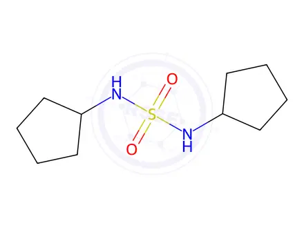 Chemical structure of N,N'-DIcyclopentylsulfamide