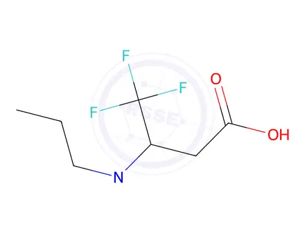 Chemical structure of 3-(Ethyl(propyl)amino)-4,4,4-trifluorobutanoic acid