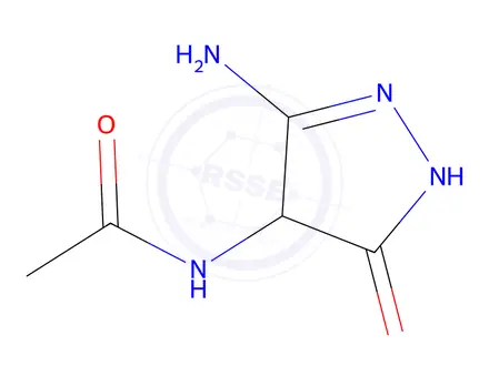 Chemical structure of N-(3-Amino-5-oxo-4,5-dihydro-1H-pyrazol-4-yl)acetamide
