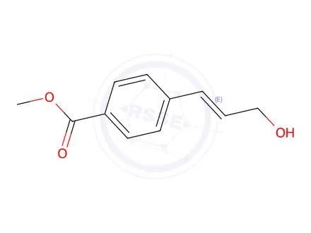 Chemical structure of Benzoic acid, 4-(3-hydroxy-1-propen-1-yl)-, methyl ester