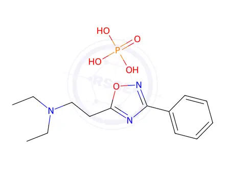 Chemical structure of oxolamine dihydrogen phosphate