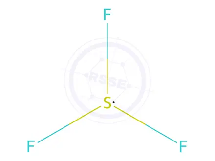 Chemical structure of Sulfur fluoride (SF3)(8CI,9CI)