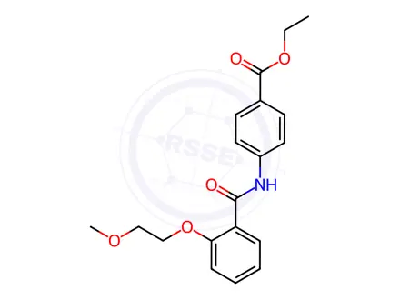 Chemical structure of Ethyl 4-(2-(2-methoxyethoxy)benzamido)benzoate