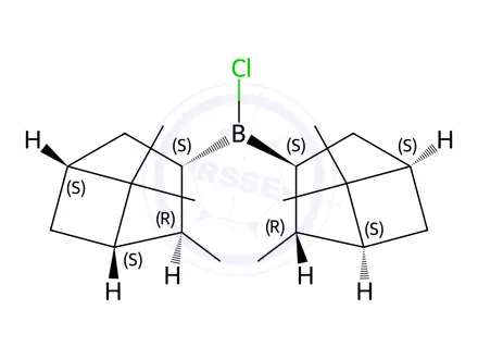 Chemical structure of (+)-Diisopinocampheyl chloroborane
