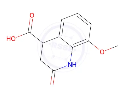 Chemical structure of 8-methoxy-2-oxo-1,2,3,4-tetrahydroquinoline-4-carboxylic Acid
