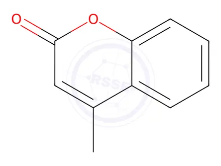Chemical structure of 4-Methylcoumarin