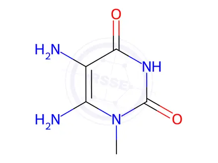 Chemical structure of 5,6-Diamino-1-Methyluracil