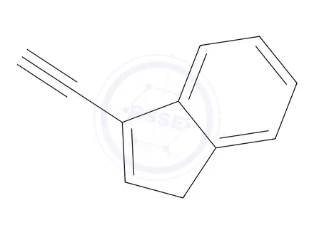 Chemical structure of 1H-Indene, 3-ethynyl-(9CI)