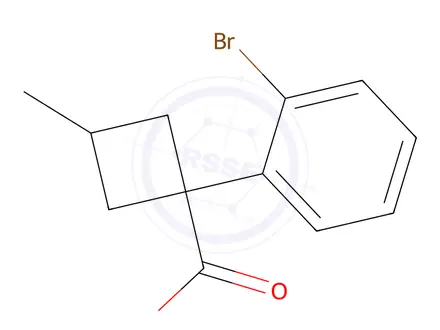 Chemical structure of 1-(2-Bromophenyl)-3-methylcyclobutane-1-carboxylic acid