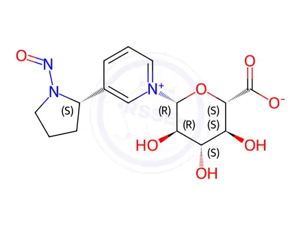 Chemical structure of N'-Nitrosonornicotine-N-b-D-glucuronide