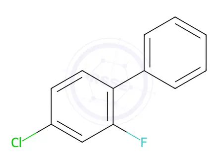 Chemical structure of 4-chloro-2-fluoro-1,1'-biphenyl