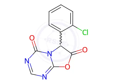 Chemical structure of 3-(2-Chlorophenyl)-2H-oxazolo[3,2-a]-1,3,5-triazine-2,4(3H)-dione