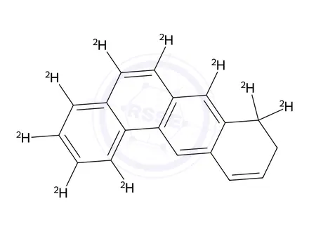 Chemical structure of 8,9-Dihydrobenz[a]anthracene-d9