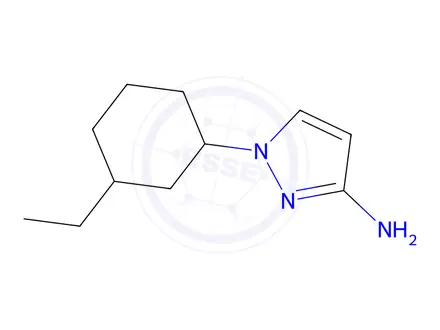 Chemical structure of 1-(3-Ethylcyclohexyl)-1h-pyrazol-3-amine