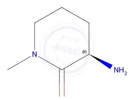 Chemical structure of (3R)-Amino-1-methyl-piperidin-2-one