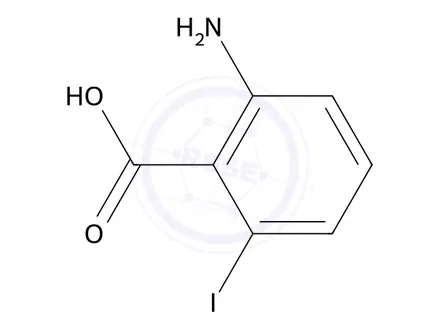 Chemical structure of 2-Amino-6-iodobenzoic acid