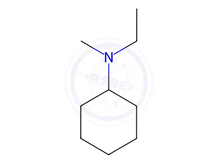 Chemical structure of N-Ethyl-N-methylcyclohexanamine