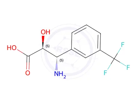 Chemical structure of (2S,3S)-3-Amino-2-hydroxy-3-(3-(trifluoromethyl)phenyl)propanoic acid