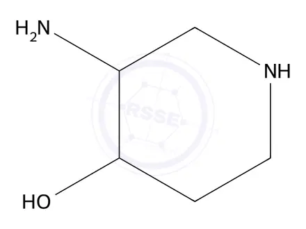 Chemical structure of 4-Piperidinol, 3-amino-, (3R,4R)-