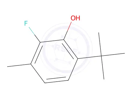 Chemical structure of 6-tert-butyl-2-fluoro-3-methylphenol
