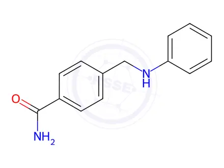 Chemical structure of Benzamide, 4-[(phenylamino)methyl]-