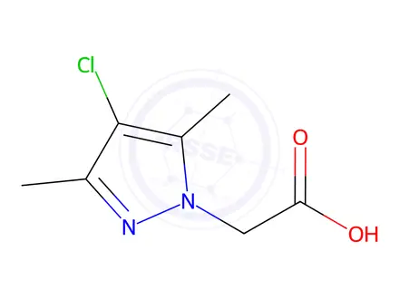 Chemical structure of (4-Chloro-3,5-dimethyl-pyrazol-1-yl)-acetic acid