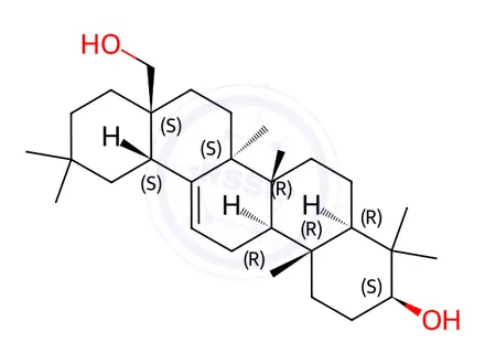 Chemical structure of Erythrodiol