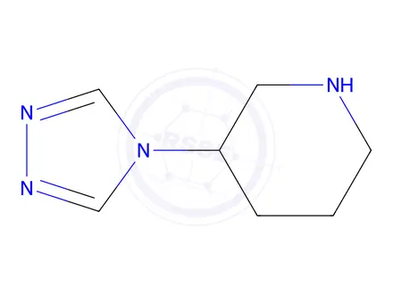 Chemical structure of 3-(4h-1,2,4-triazol-4-yl)piperidine