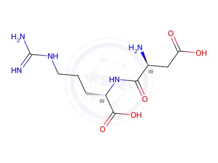 Chemical structure of H-asp-arg-oh