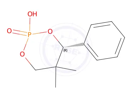 Chemical structure of (R)-(-)-2-Hydroxy-5,5-dimethyl-4-phenyl-1,3,2-dioxaphosphorinane 2-oxide