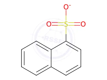 Chemical structure of 1-Naphthalenesulfonic acid, sodium salt, polymer with formaldehyde