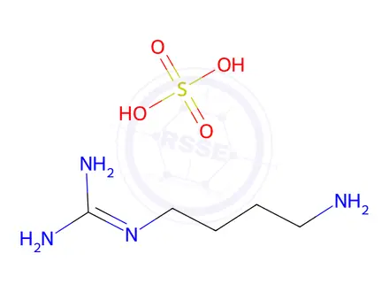 Chemical structure of Agmatine-d8 Sulfate