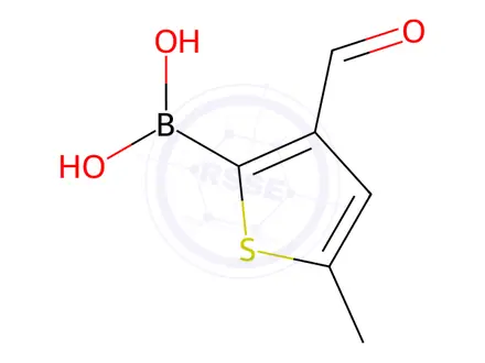 Chemical structure of 3-FORMYL-5-METHYL-2-THIOPHENEBORONIC ACID