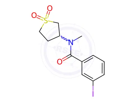 Chemical structure of n-(1,1-Dioxidotetrahydrothiophen-3-yl)-3-iodo-N-methylbenzamide