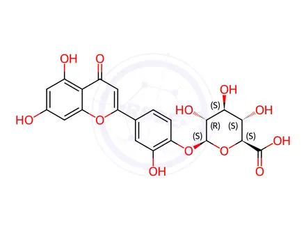 Chemical structure of Luteolin 4′-O-glucuronide